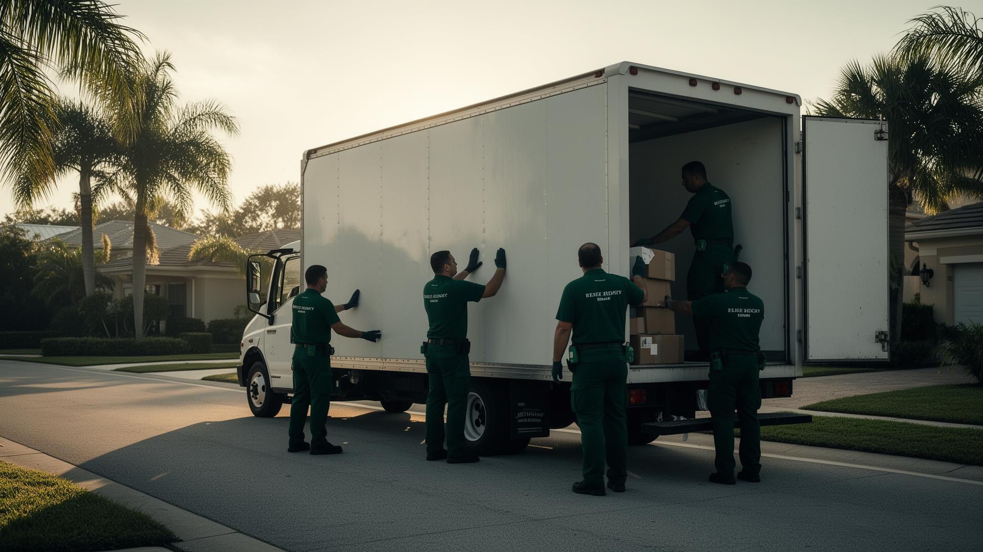 Trustworthy Movers crew loading a moving truck in Central Florida